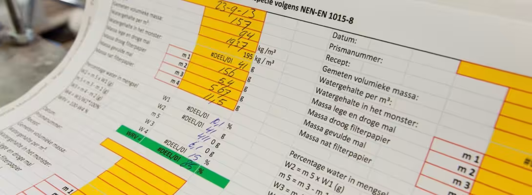 excel met data